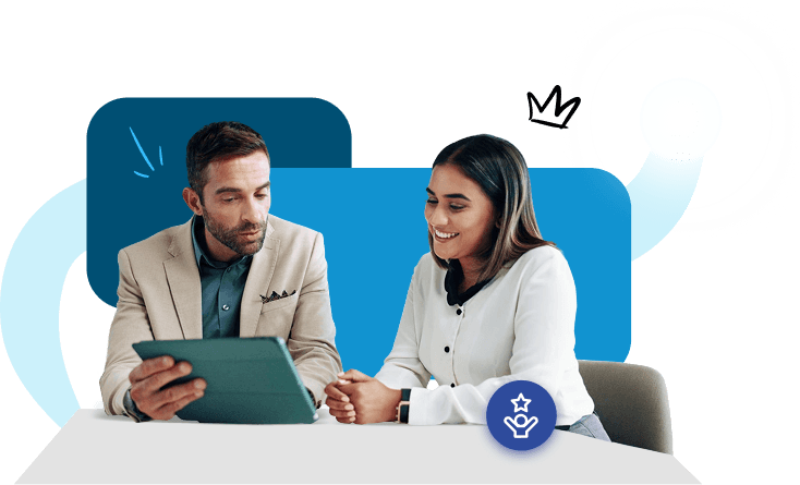 Recruiters discussing strategy